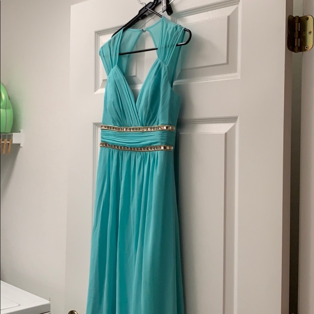 Prom/ bridesmaid dress in sea foam green